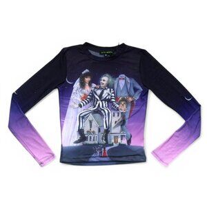 Beetlejuice Horror Hijinks Mesh Shirt